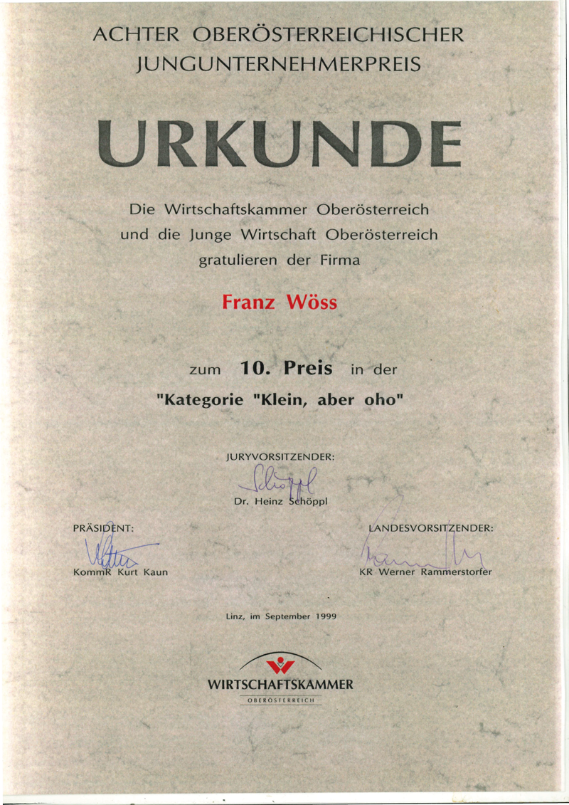 Urkunde-Jungunternehmerpreis